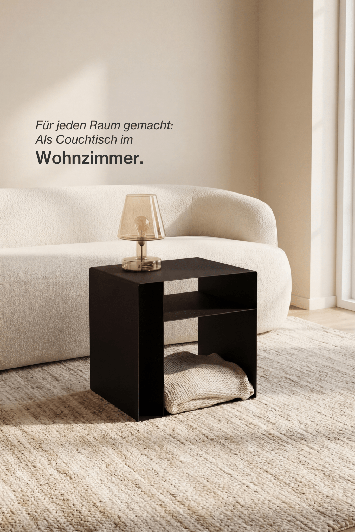 3 in 1 Wohnwürfel inkl. Sitzkissen Cord - nordesign