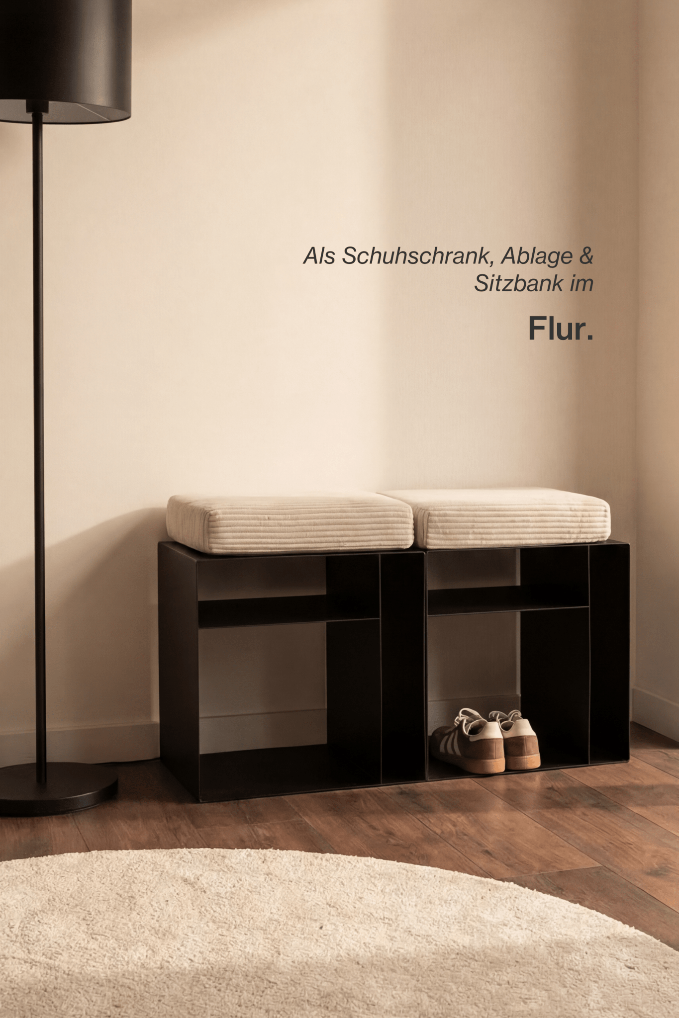 3 in 1 Wohnwürfel inkl. Sitzkissen Cord - nordesign