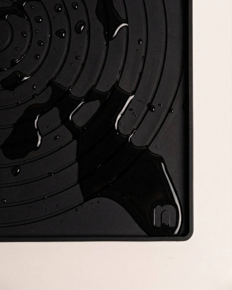 A deliberate design. Not a drop out of place.