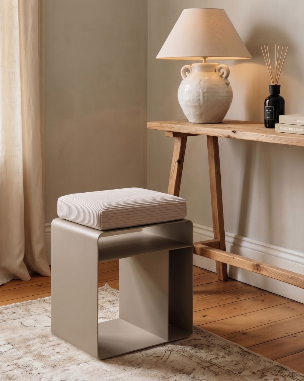 3-in-1 Living Cube incl. Corduroy Seat Cushion