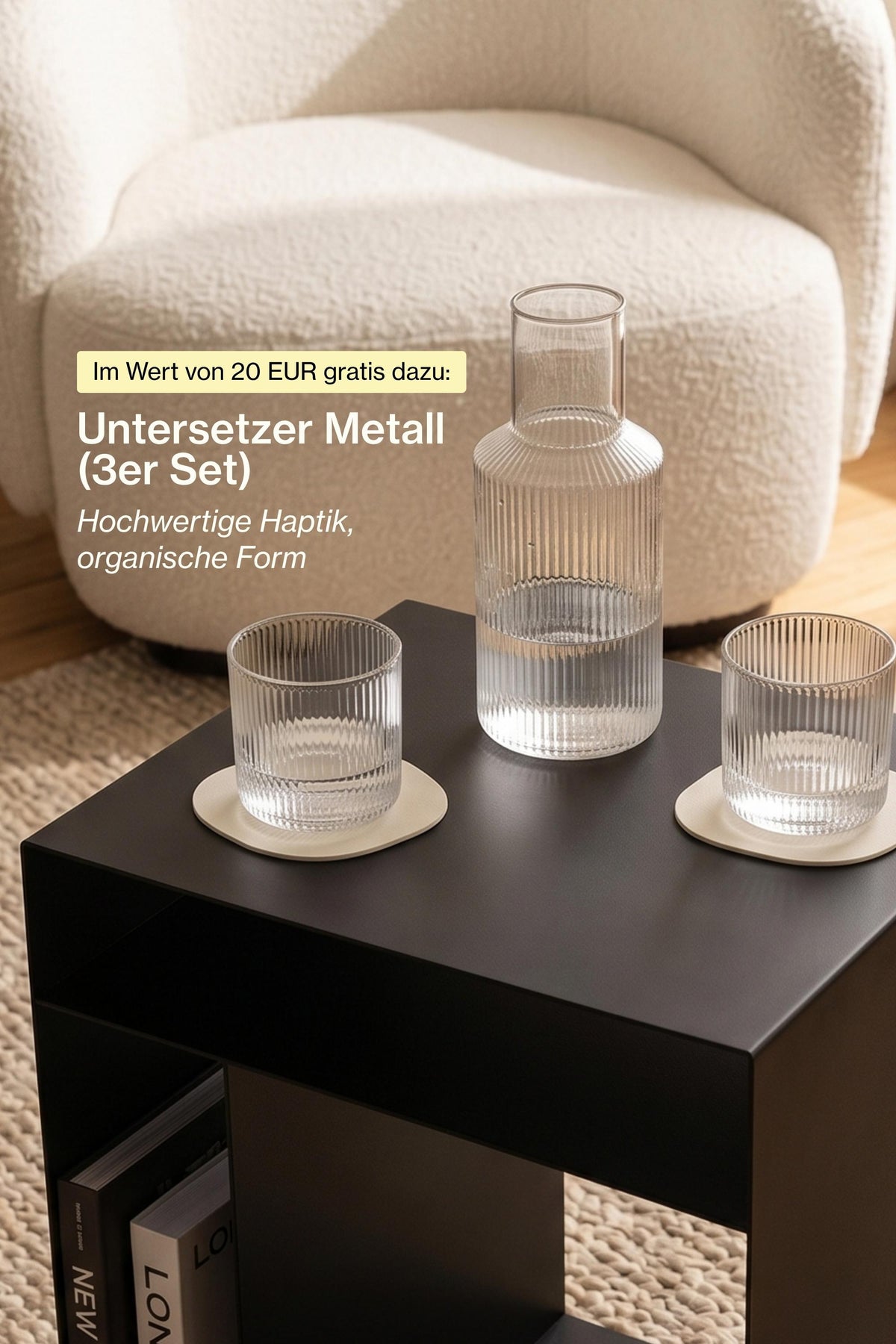 3-in-1 nesting cubes incl. metal base (set of 3)