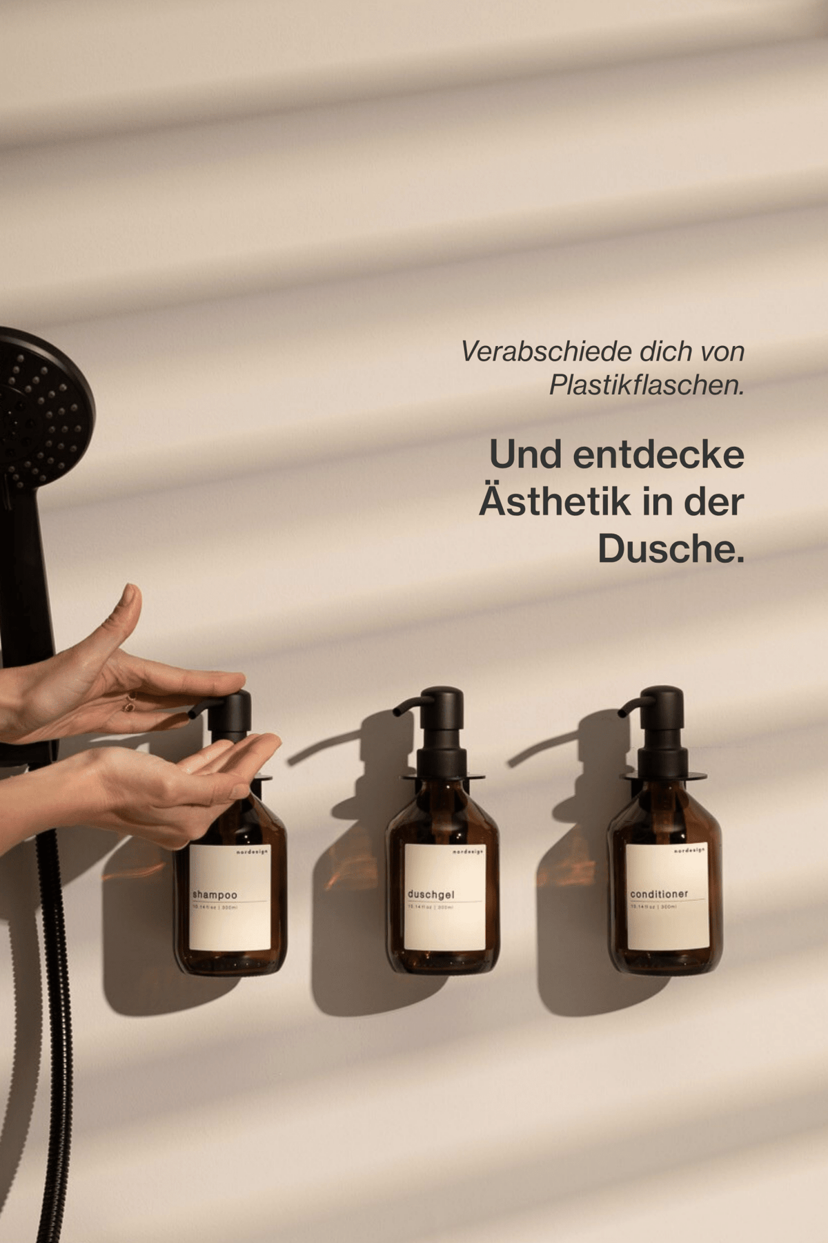 Seifenspender - Set Dusche (3 - teilig) - nordesign